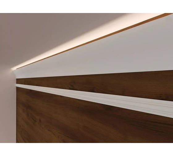 Карниз Cosca decor KX002 120x53 мм, 2000 мм, экополимер СПБ066625