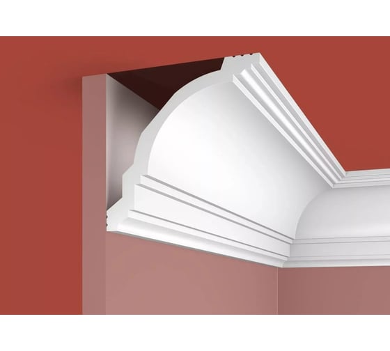 Карниз Cosca decor KX004 117x118 мм, 2000 мм, экополимер СПБ066627