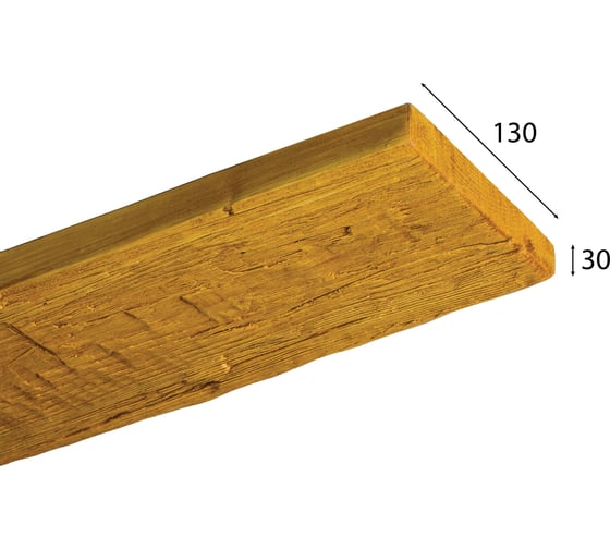 Доска Cosca Decor рустик 130x30 мм, орех медовый, 2.6 м СПБ029106
