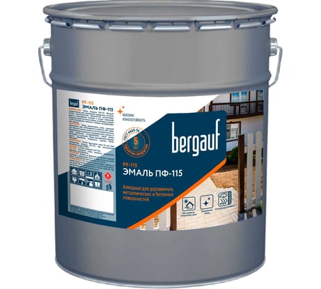 Краска Bergauf PF-115 белая, 1,8 кг 82319