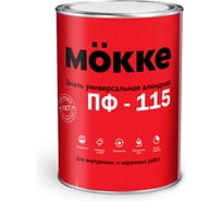 Эмаль алкидная MÖKKE ПФ-115 красный, 5 кг, 1569