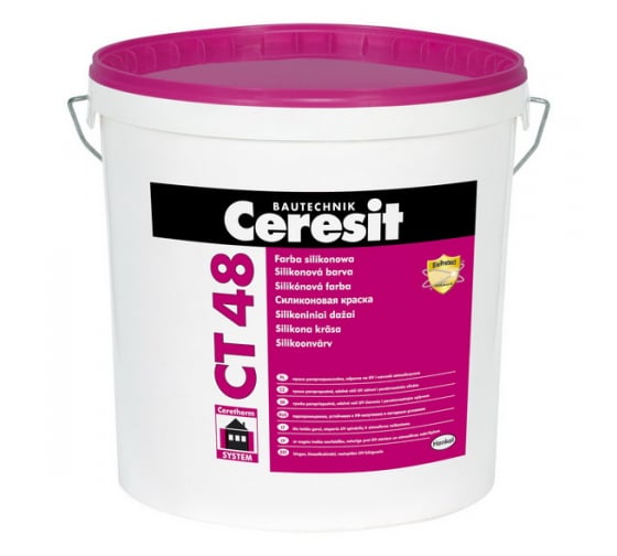 Силиконовая краска Ceresit CT 48 С-62926 1