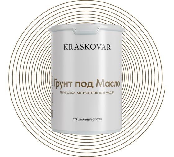 Грунт-антисептик для масла Kraskovar Wood Oil Primer 0,9л 1900002251