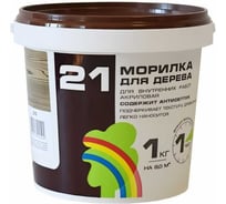 Морилка Радуга ВДАК 21 эбеновое дерево, 1кг морилка_радуга_эбеновое_дерево_1л