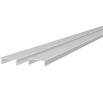 Профиль для перегородок заглушка ДИАЛ СТП-004 под ДСП 16мм анодированный, серебро, 3000мм, 2 штуки в комплекте 4687207557887