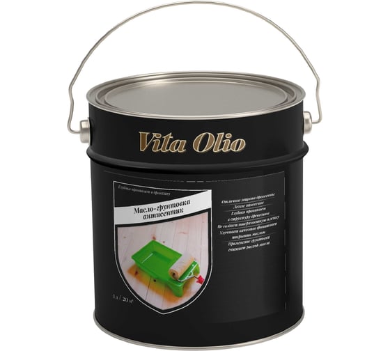 Масло-Грунтовка антисептик Vita Olio, бесцветное, 5 л 258656 1