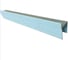 Профиль для перегородок Диал стойка вертикальная с нащельником СТП-102 под ДСП 16мм анодированный серебро 3000мм 2 штуки в комплекте 4687207557849 1