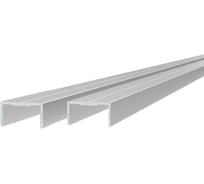 Профиль для перегородок окантовка Диал СТП-005 под ДСП 16мм, анодированный серебро, 3000мм, 2 штуки в комплекте 4687207557900