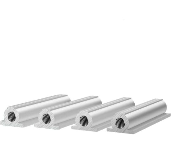 Закладная втулка Диал 70мм, под шпильку с резьбой М8, для перегородок под ДСП 16мм, 4 штуки в комплекте 4687207557917