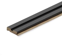 Профиль старт МДФ STELLA Beats De Luxe Black Lead, 2700 x 66,5 x 16 мм (упаковка 4 шт.). ЦБ-00014872