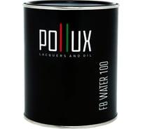 Пропитка для дерева водоотталкивающая акриловая матовая Pollux FB Water 100 3 в 1, антисептик, лазурь, грунтовка для древесины, быстросохнущая, без запаха, цвет желто-оливковый (RAL6014) 1L FB100C-6014-1L