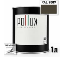 Укрывное масло защитное для дерева Pollux, без запаха, влагостойкое, для наружных и внутренних работ, цвет коричневый, Ral 8004, 0,5л FBOIL-7009-1L