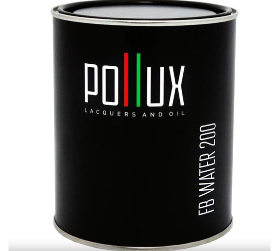 Краска акриловая полуматовая для стен быстросохнущая Pollux без запаха / для наружных и внутренних работ / укрывная, цвет черный янтарь (RAL9005) 5L FB200C-9005-5L 1