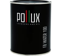 Пропитка для дерева водоотталкивающая акриловая матовая Pollux FB Water 100 3 в 1, антисептик / лазурь / грунтовка для древесины, быстросохнущая, без запаха, цвет кремово-белый (RAL9001) 1L FB100C-9001-1L