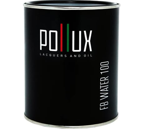 Пропитка для дерева водоотталкивающая акриловая матовая Pollux FB Water 100 3 в 1, антисептик / лазурь / грунтовка для древесины, быстросохнущая, без запаха, цвет кремово-белый (RAL9001) 5L FB100C-9001-5L