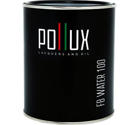 Пропитка для дерева водоотталкивающая акриловая матовая Pollux FB Water 100 3 в 1, антисептик/лазурь/грунтовка для древесины, быстросохнущая, без запаха, цвет сигнальный белый (RAL9003) 5L FB100C-9003-5L