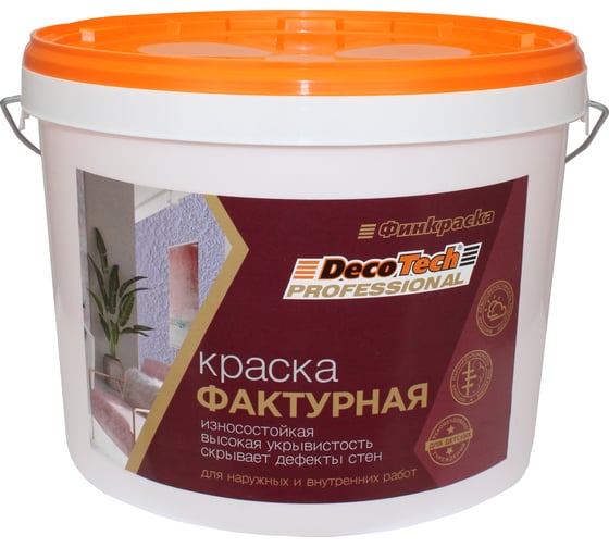Краска фактурная DecoTech, 18кг, oсновной 00-01101423
