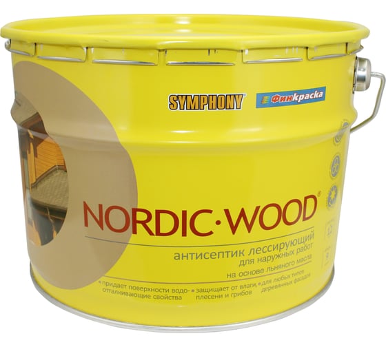 Антисептик SYMPHONY, нордик вуд, 10/9л, oсновной 00-00009744