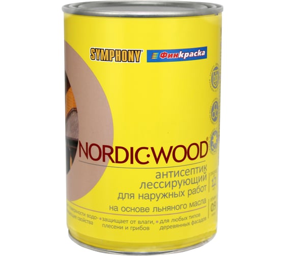 Антисептик SYMPHONY, нордик вуд, 1/0.9л, oсновной 00-00009742