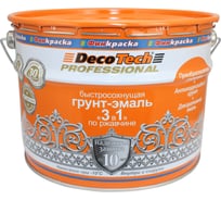 Грунт-эмаль DecoTech 3в1, синяя под RAL5005, 10кг, oсновной 00-00015858