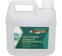 Грунтовка DecoTech Eco, глубокого проникновения, 3л пласт., oсновной 00-00014231