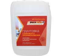 Грунтовка DecoTech, глубокого проникновения, 10кг, oсновной 00-00011931