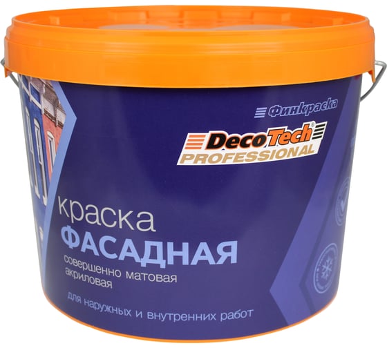 Краска DecoTech в/э, фасадная база LАP, 10/9л, oсновной 00-00015041