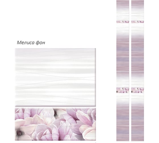 Панель ПВХ КронаПласт Unique Мелиса фон 12 шт 00-00053065/12