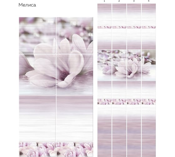 Панель ПВХ КронаПласт Unique Мелиса 12 шт 00-00053063/12