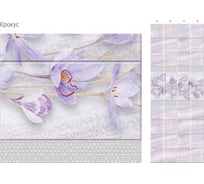 Панель ПВХ КронаПласт Unique Крокус с глиттером серебро 12 шт 00-00030746/12