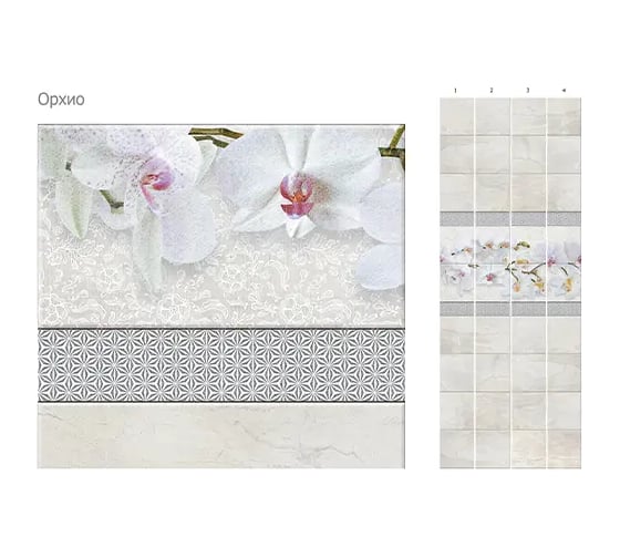 Панель КронаПласт ПВХ Unique Орхио 12 шт 00-00037476/12