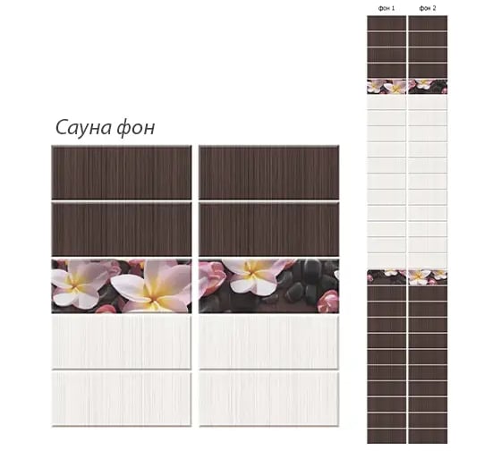 Панель КронаПласт ПВХ Unique Сауна фон 12 шт 00-00057445/12