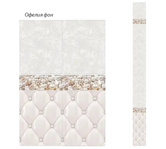 Панель КронаПласт ПВХ Unique Офелия фон 12 шт 00-00073353/12