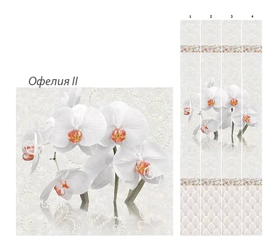 Панель КронаПласт ПВХ Unique Офелия II 12 шт 00-00073352/12