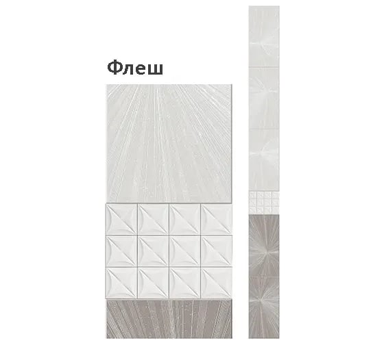 Панель КронаПласт ПВХ Unique Флэш 12 шт УТ-00092184/12