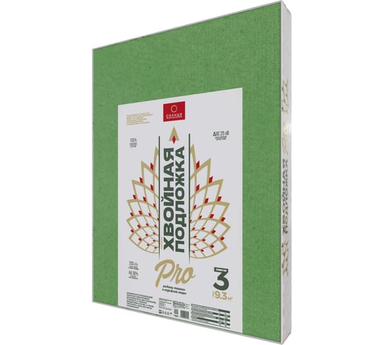 Хвойная подложка ЖИВИГРОМЧЕ PRO 3 мм, 9,32м2 4815815002219