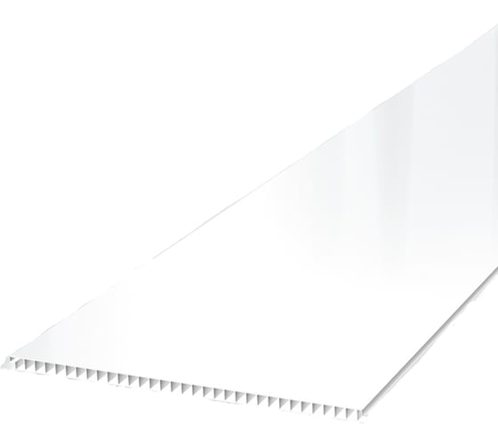 Панель КронаПласт ПВХ белый глянец 2,7м 10 шт 00-00064281/10