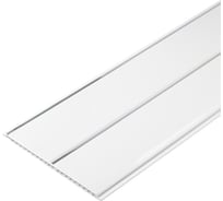 Панель КронаПласт ПВХ КП 2-х секционная серебро, 3х0,24 м (10 шт) 00-00043226