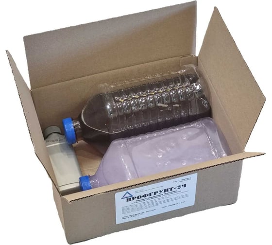 Грунтовка АКРИЛАТОН Профгрунт-2ч быстросохнущая для подготовки бетонного основания, повышает эффективность Ремкомплект-2ч 4678596372021