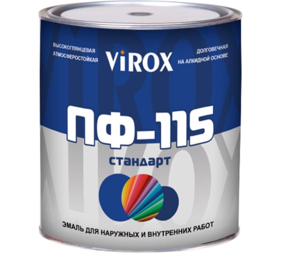 Эмаль VIROX ПФ-115 СТАНДАРТ бежевая 0,8кг 13690