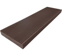 Террасная доска полнотелая MasterDeck венге узкий вельвет/тиснение под дерево 2 шт 200523300