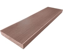 Террасная доска полнотелая MasterDeck тик узкий вельвет/тиснение под дерево 2 шт 200423300