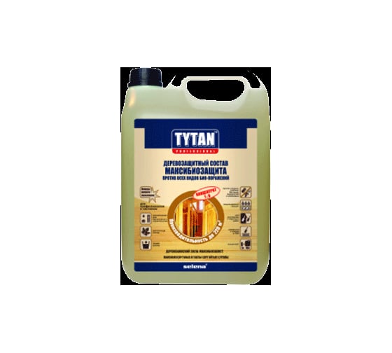 Максибиозащита строительной древесины 5S Tytan Professional, 5л, зеленый 8929 1