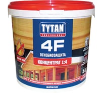 Огнебиозащита 4 F Tytan Professional, красный, 5кг 7732