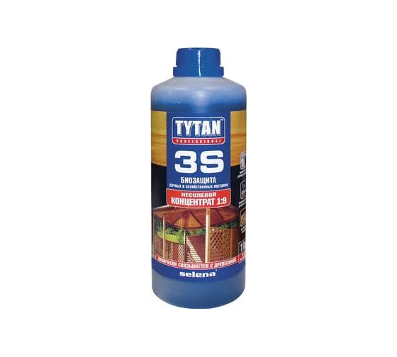 Ультрабиозащита для дачных и хозпостроек 3S Tytan Professional, зелёный, 1кг 7865 1