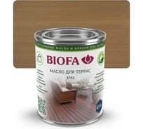 Масло для террас BIOFA 3753, для наружных работ, веранд и настила с УФ-защитой, цвет Серый кварц, 125 мл 371034