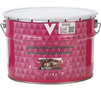 Декоративная пропитка V для дерева Ultra, шелковистая полуматовая, 10 л, графит 281510