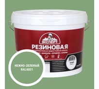 Краска резиновая трещиностойкая Эксперт Нежно-зеленый RAL 6021 9 л 35003