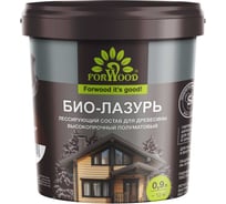 БИО-ЛАЗУРЬ для древесины Forwood палисандр, лессирующий состав высокопрочный полуматовый биолазурь_палисандр_0,9л