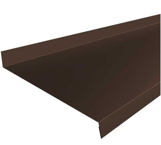 Комплект отливов простых Grand Line 200 0.45 PE-f RAL 8017, 1,25м, 3шт 791942